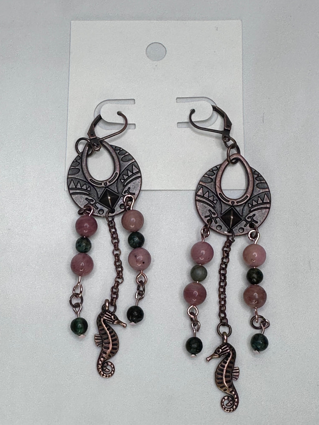 Copper Chandelier Earrings