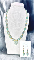 Green Aventurine Necklace and Earring Set