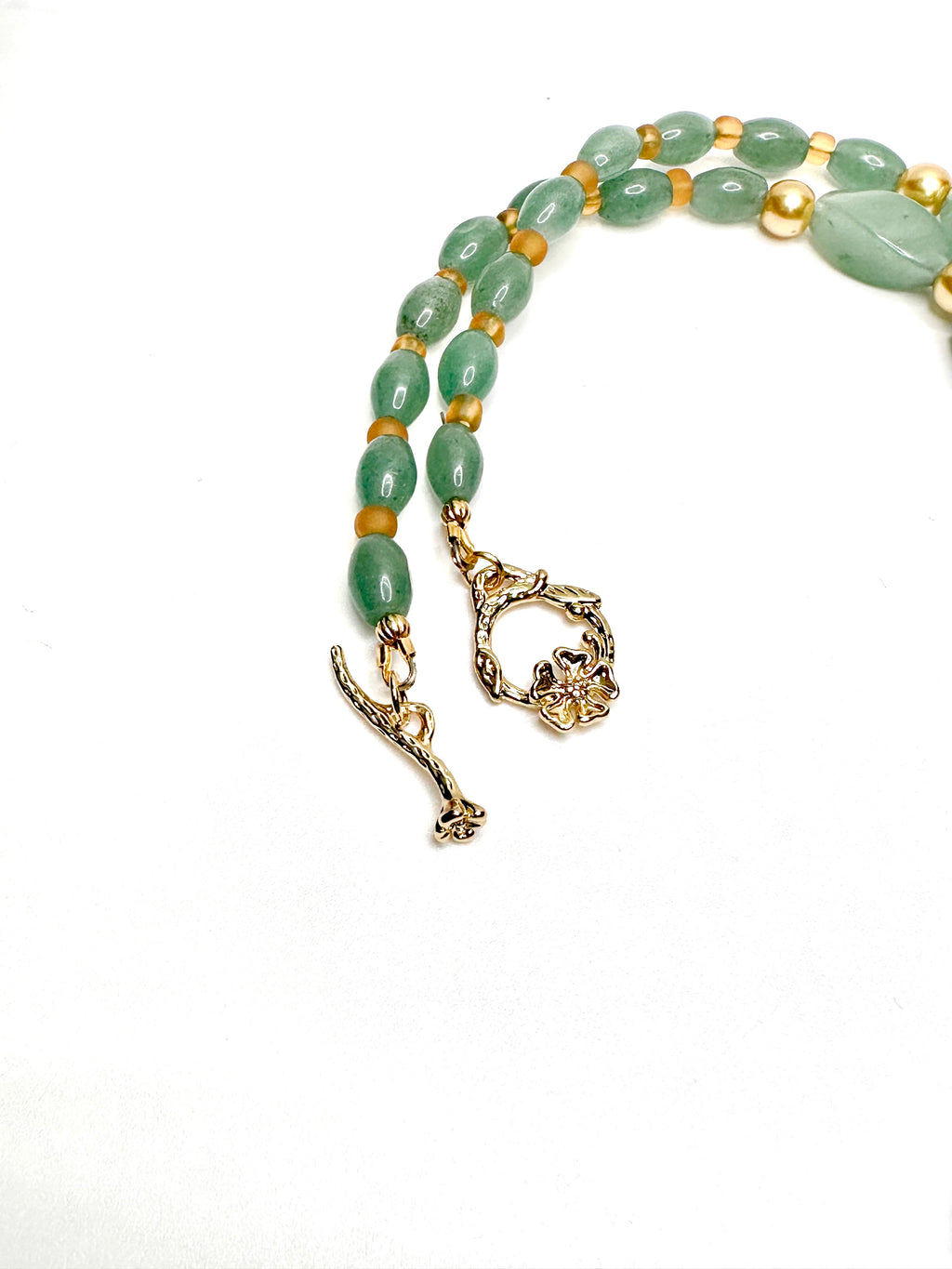 Green Aventurine Necklace and Earring Set