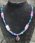 Amethyst, Mother-of-Pearl, Turquoise Necklace
