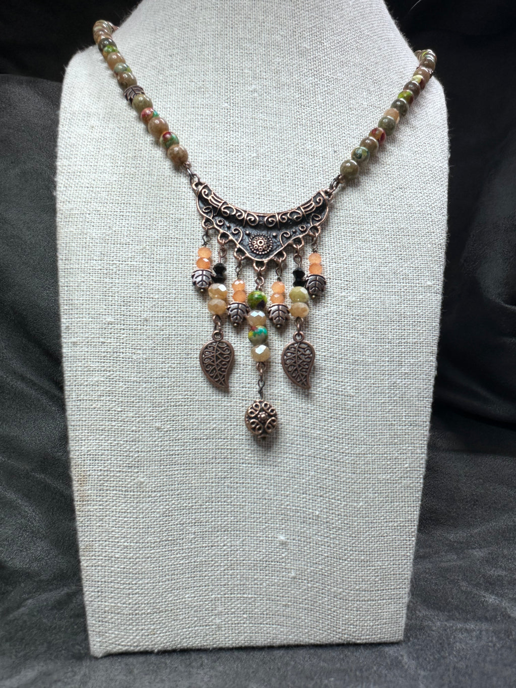 Copper and Jasper Necklace