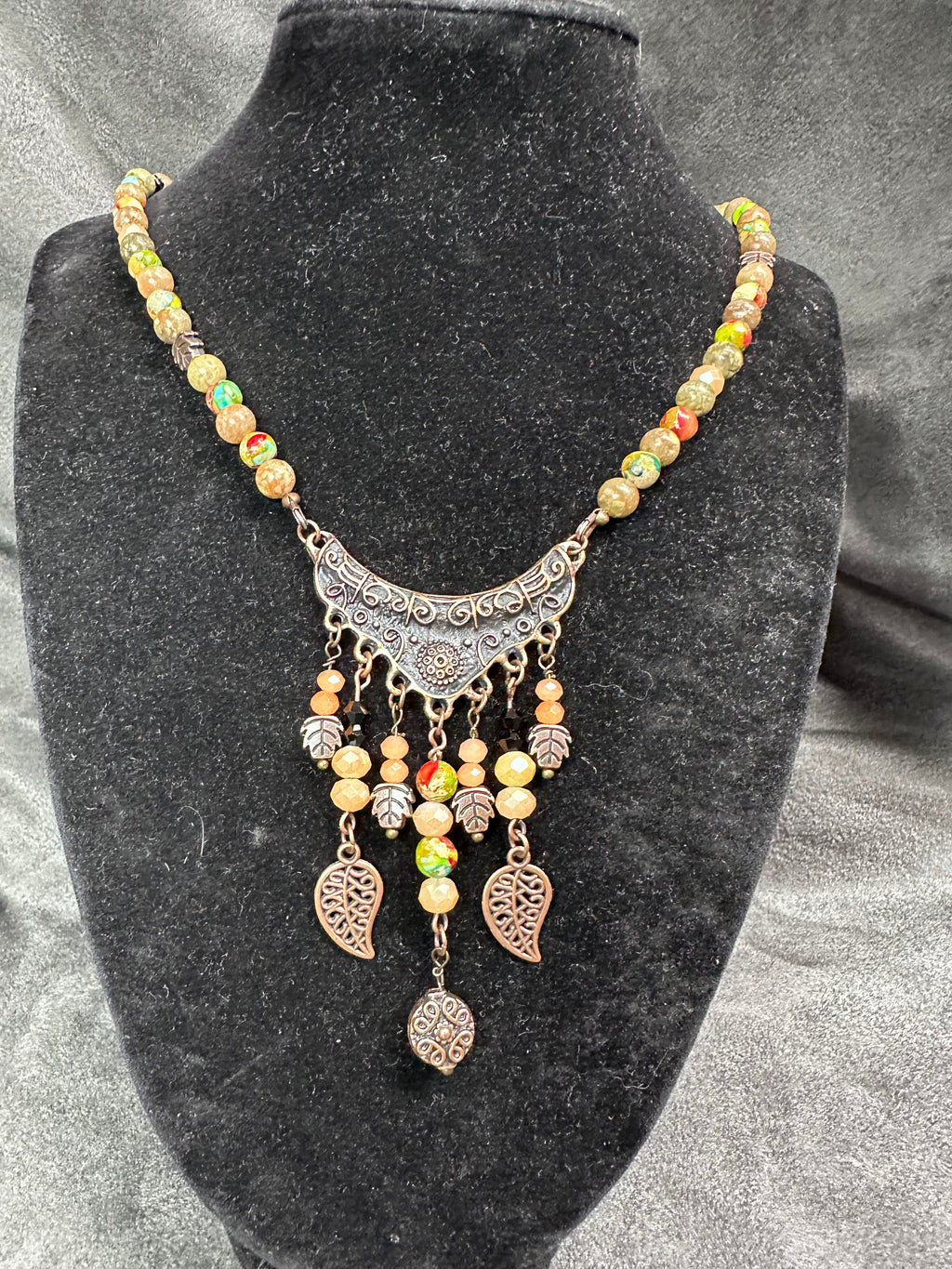 Copper and Jasper Necklace