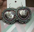 Carved Mother-of-Pearl Earrings
